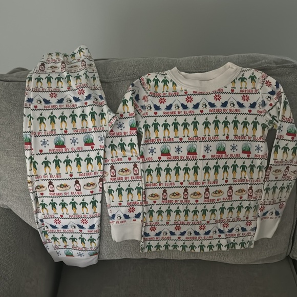 Hanna Andersson 4-T Elves -raised by elves print, Pajamas - Picture 5 of 12